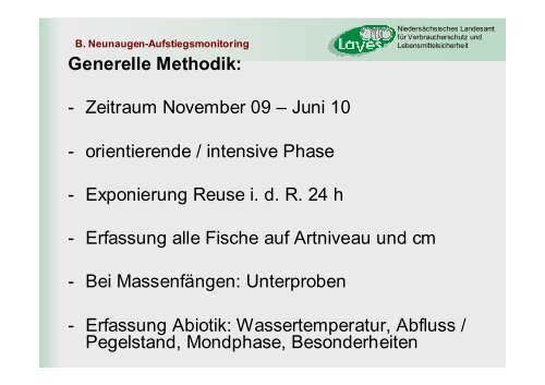 A. Neunaugen-Aufstiegsmonitoring - Wanderfische.de