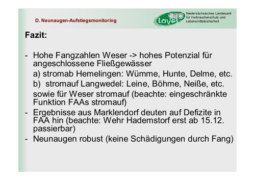 A. Neunaugen-Aufstiegsmonitoring - Wanderfische.de