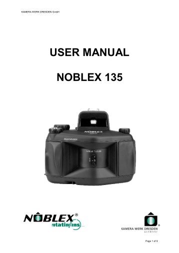 Handbook NOBLEX 135 English 96dpi - KAMERA WERK ...