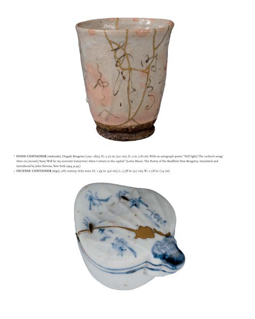 Flickwerk: The Aesthetics of Mended Japanese Ceramics
