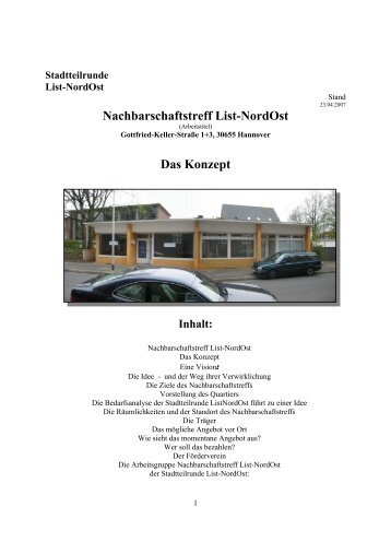 Nachbarschaftstreff List-NordOst - Diakonisches Werk Hannover