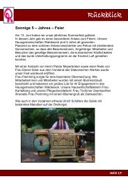 Sonnige 5 Ã¢ÂÂ Jahres Ã¢ÂÂ Feier - Diakonisches Werk Hannover