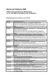 Woche der Diakonie 2009 - Diakonie Württemberg