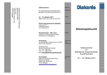 Glücksspielsucht - Diakonie Württemberg