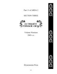 Part 11 of ARDA 2 SECTION THREE Volume Nineteen 2003 c.e. ...