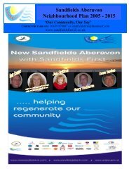 Sandfields and Aberavon Communities First Partnership Action Plan