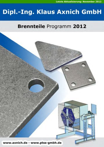 Stahlbau Katalog 2012.indd - Axnich GmbH - Brennteile Programm ...