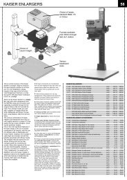 58 KAISER ENLARGERS - Silverprint