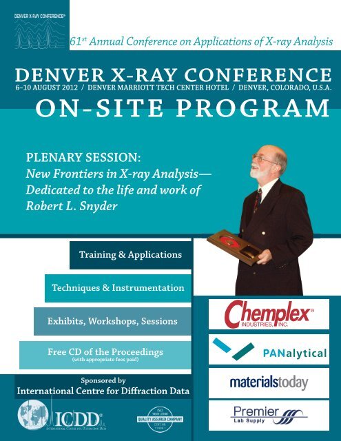 full program - Denver X-ray Conference