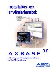 Axbase 3000 - Blekinge Lås & Larmteknik