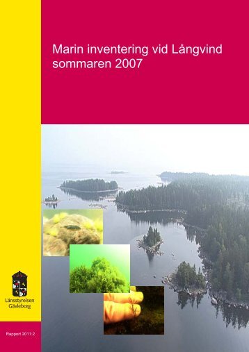 Marin inventering vid Långvind sommaren 2007 - Länsstyrelserna