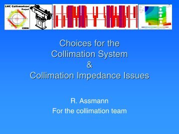 phase 1 - LHC Collimation Project - CERN