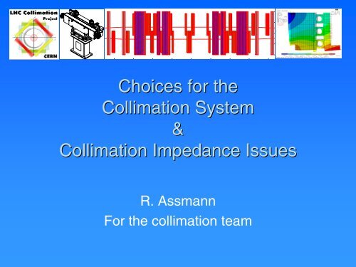 phase 1 - LHC Collimation Project - CERN