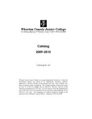 Catalog - Wharton County Junior College