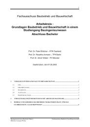 Grundlagen Baubetrieb und Bauwirtschaft in einem Studiengang