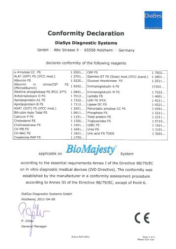 DiaSys Diagnostic Systems GmbH