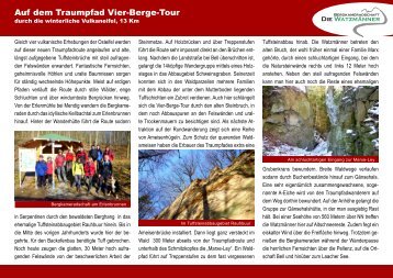 Auf dem Traumpfad Vier-Berge-Tour - Die Watzmänner aus Wehr