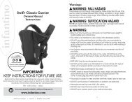 Important Conservez Les Instructions Pour Consultation Infantino