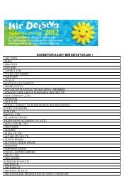 EXHIBITOR'S LIST MIR DETSTVA 2011 - Expocentre Europe