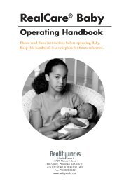 RealCare®Baby Operating Handbook - Virtual Parenting
