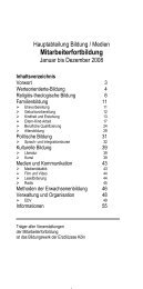 Familienbildung - Erzbistum Köln