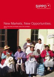 New Markets, New Opportunities. Peru/Bolivia - SIPPO