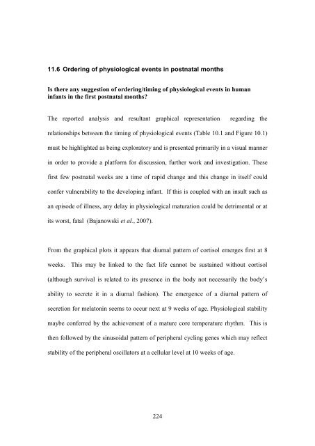 The Development of Circadian Rhythms in Human Infants