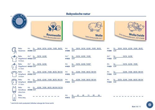 Preisliste 01 / 2011 - Cosilana