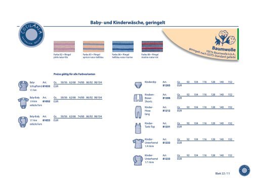 Preisliste 01 / 2011 - Cosilana