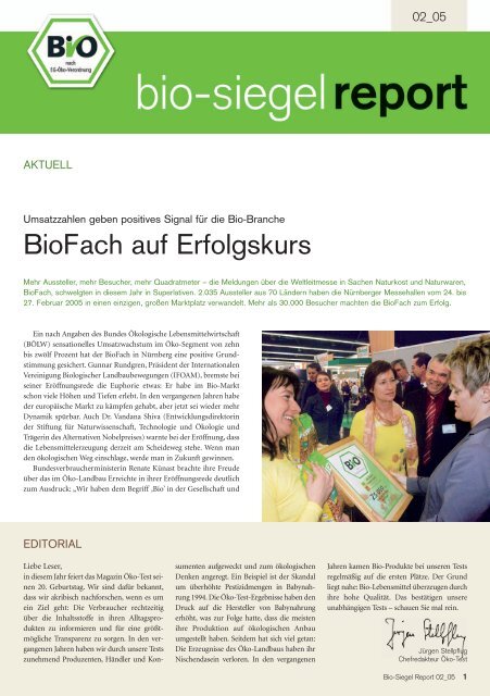 Bio-Siegel-Report 2/2005