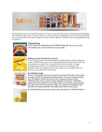 Tellfresh® range