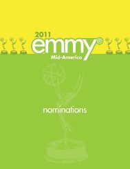 nominations - Mid-America EMMY Award