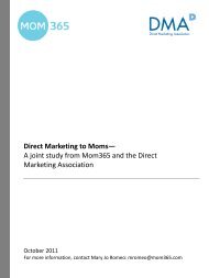 Direct Marketing to Moms - Direct Marketing Association