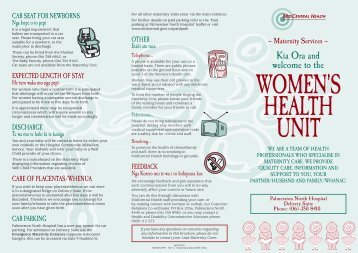 Women's Health Unit Brochure