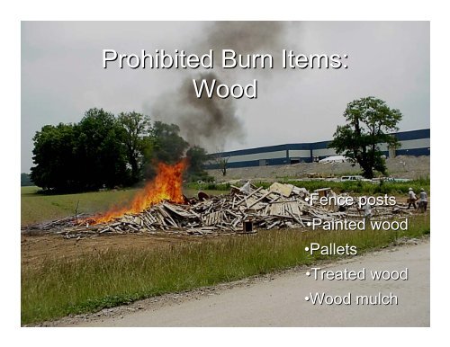 Open Burning Presentation - Estill County Fire Department