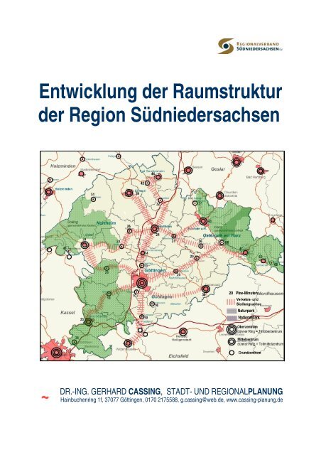 Entwicklung der Raumstruktur der Region Südniedersachsen