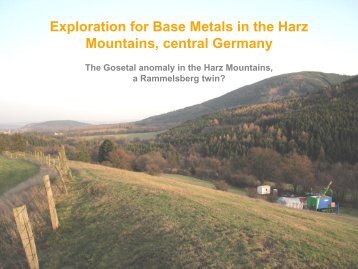 Exploration for Base Metals in the Harz Mountains, central Germany