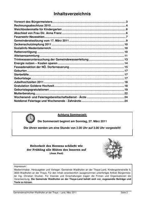 (6,08 MB) - .PDF - Waidhofen an der Thaya-Land