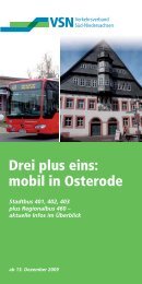 Drei plus eins: mobil in Osterode - Verkehrsverbund Süd ...