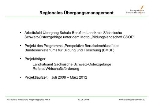 AK Schule-Wirtschaft - Bildungslandschaft - Sächsische Schweiz ...