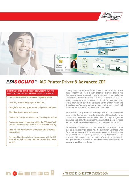smerte Skelne detaljer XID Printer Driver &amp; Advanced CEF - Digital Identification Solutions ...
