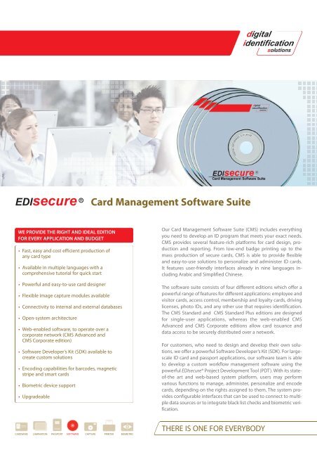 Card Management Software Suite - Login