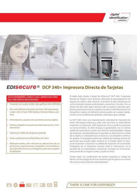 DCP 340+ Impresora Directa de Tarjetas - Digital Identification ...