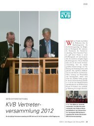 KVB Vertreter - versammlung 2012