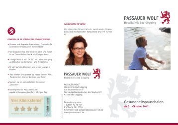 gesundheitspauschalen - Passauer Wolf