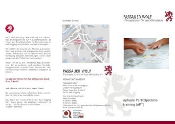 Aphasie Partizipations- training - Passauer Wolf