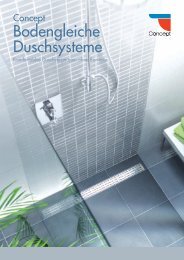 Concept bodengleiche Duschsysteme - Wullbrandt + Seele