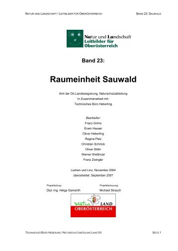 Band 23: Raumeinheit Sauwald - Land Oberösterreich