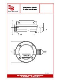 Pulse transmitter type PM5 for Badger industrial meters