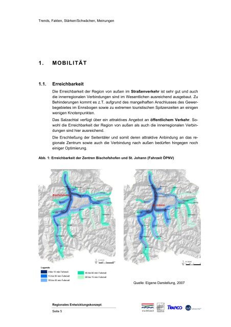 Regionales Entwicklungskonzept Pongau - Regionalverband Pongau